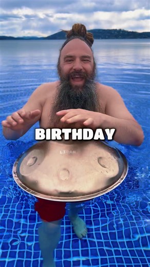 Who Should I Sing to Next???🥳🤷‍♂️🥳 #handpan #happy #birthday #kelsey #happybirthday #pool #water