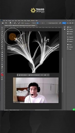How to remove black background in photoshop #photoshop #media #social #thietkekeyvisual #hocphoto...