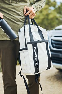 Buckle up. Our Rewilder Bag is durable, water-resistant, and made from 100% upcycled auto airbags and seatbelts saved from the landfill. ♻️ Get 20% off this month only using SUBARUGOM25FB at checkout. Shop now at the link: https://bit.ly/4lOQYEc Offer ends 5/31/25. | Subaru of America, Inc.
