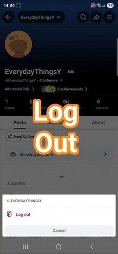 How to Log Out of Reddit App