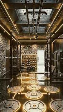 Carving a Luxury Gold Gym Into Concrete 😳🔥#asmr #diy #transformation