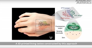 MIT's 3D-Printed "Living Tattoo" is First Step to Living Computers