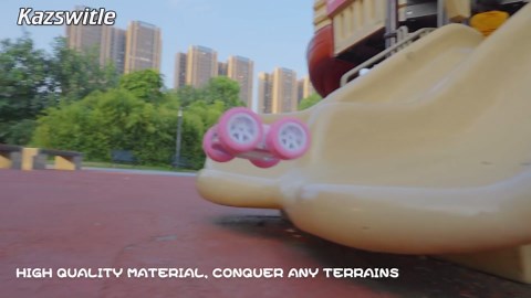 Pink Remote Control Car for Girls, RC Cars for Kids with DIY Sticker & Colored Lights, 2.4Ghz Double Sided 360° Flips 4WD Stunt Car, Rechargeable Toy Cars for Girl Ages 4-6 5-7 6-8 8-12 Birthday Gift