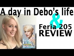 L'oreal Feria 205 with Extra bleach blonde review and a day in Debo's life!