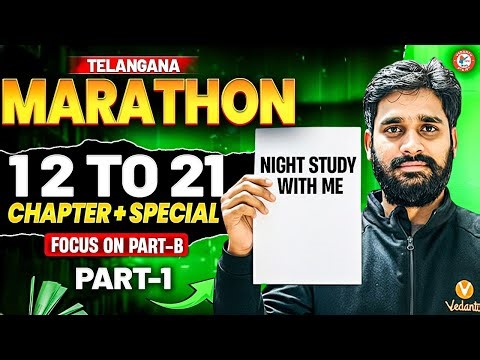 Night Study With Me 🌙 | Social Studies | Chapters 12–21 | Part-B Focus | Telangana | Dathu sir