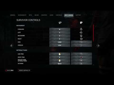 How to change Controller keybinding Settings in Dead by Daylight