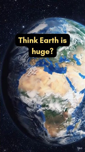 Earth's Size Shocks Even Astronomers #earth #space #universe #shortsfeed