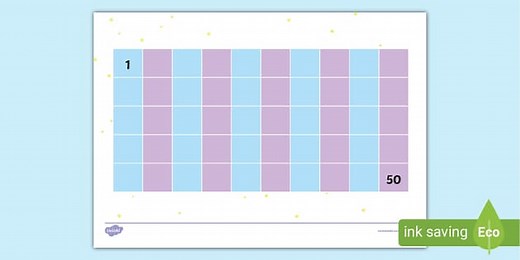 Blank Grid 1-50