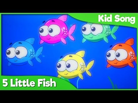 Five Little Fish Song for Kids 🎣