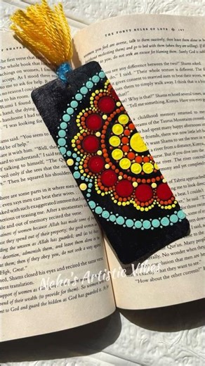 Dot mandala bookmark #shorts #bookmark #dotmandala #colors