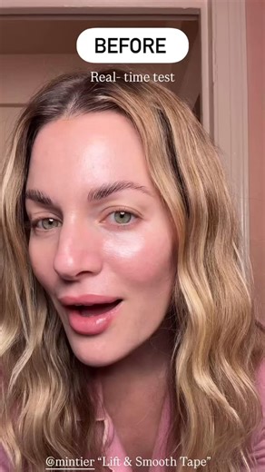 mintier on Instagram: "Lift & Smooth Face Tape Before & After ☁️✨ @thirtywaves 🫶"