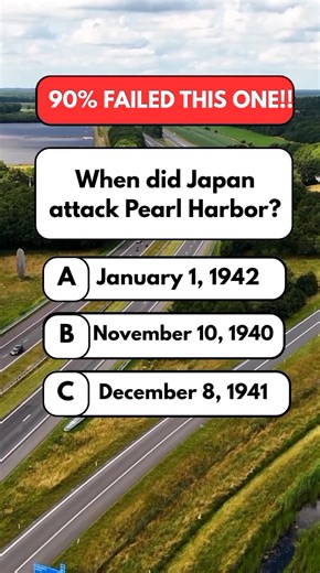 692K views · 16K reactions | When did Japan attack Pearl Harbor?#quiz #fun #brainteasers #puzzle | Mind Fuel | Facebook