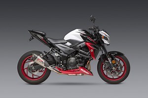 GSX-S750/Z 18-22 AT2 Stainless Slip-On Exhaust, w/ Stainless Muffler