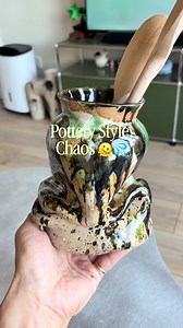 Handmade Wheel-Thrown Utensil Holders for Kitchen Decor