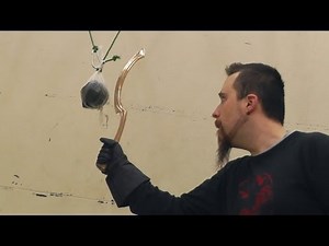 First test cutting with the bronze Budget Khopesh by Neil Burridge