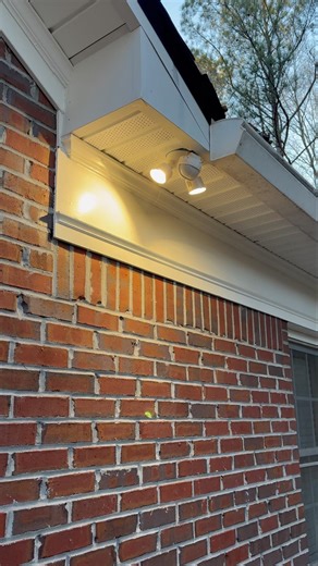 Installed an LED motion sensor security flood light! #diy #ledlights #outdoorlighting