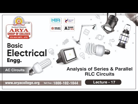 Lecture-17 | Analysis of Series & Parallel RLC Circuits