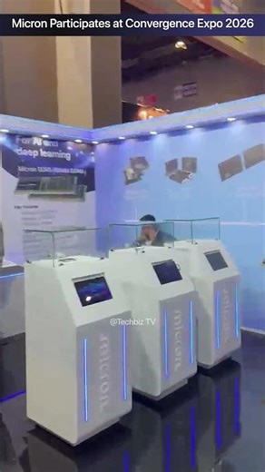 Micron showcases Next-Gen Ai-Storage Solution at Convergence Expo 2026 #shorts #micron #expo2026