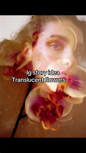 the best spring photo idea is definitely this translucent flower #igstoryideas #editinghacks #aesthetic #photoediting #fyp