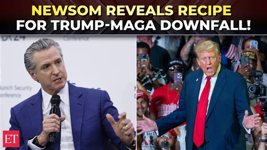 🇺🇸🔥 ‘#MAGA won’t #survive…’: #Newsom predicts #Trump’s fall before #Midterms; trashes ‘cult of personality’ ⚠️🗳️🔴 Catch the day's latest news here ➠ http://ecoti.in/ha-zib 🗞️ | The Economic Times