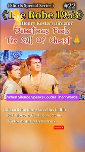 "His Eyes Spoke To Me"🕊️ #TheRobe #TheRobe1953 #RichardBurton #VictorMature #Faith #JesusChrist