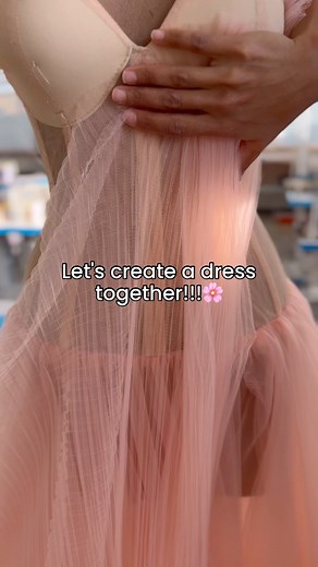 Fjolla Nila on Instagram: "Ever wonder how the magic happens?✨ Dive into the world of dress drapping with us! 🌸 You want to see more of our behind the scenes?"