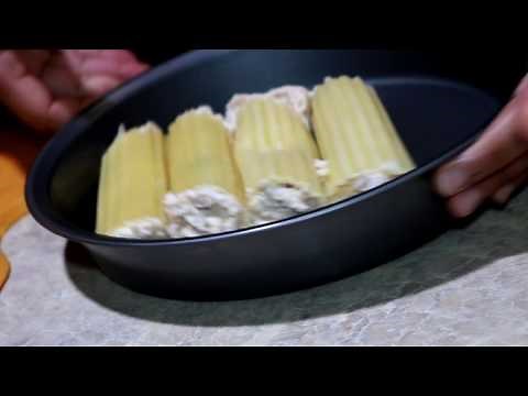 Chef Rita's Alfredo Crab Stuffed Manicotti