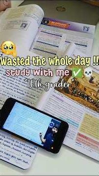 Study with me after wasting the whole day 😭💀 As a 10th grader 📚👹