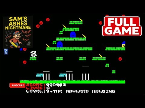 SAM'S ASHES NIGHTMARE COMPLETE WALKTHROUGH - 48K ZX Spectrum game! Gameplay! - DVDfeverGames