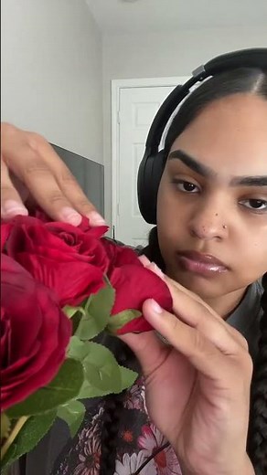 Faux Rose sounds 🌹 #asmr #tingles #asmrsounds #satisfying