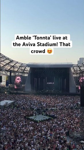 ‪@ambleofficial‬ live from the Aviva! #amble #music #songs #concert