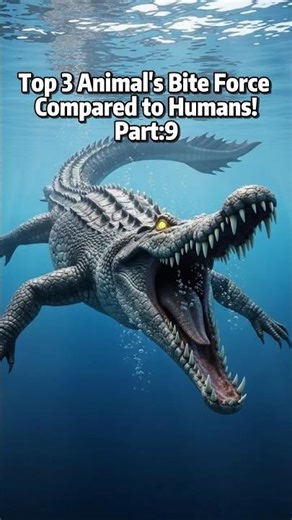 Alligator Snapping Turtle Vs Crocodile Vs Great White Shark Bite Force😳 #biteforce #shortsfeed