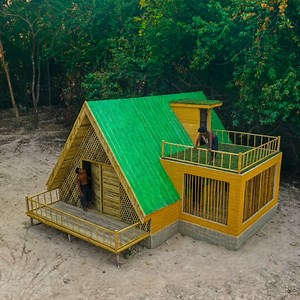 769K views · 20K reactions | Building Jungle Villa with Decoration Private Living Room | Primitive Survival Tool | Facebook