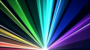 Rotating Light Beams Animation - Loop Rainbow