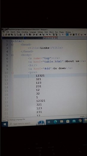 How to create links in html #html | #shorts