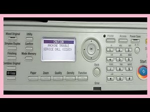 How to remove error code CC163 in Konica Minolta Bizhub 215 , 206 , 195 | Daily new solutions |