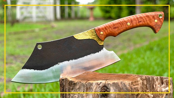 From Farm Tool to Cutting Weapon: Making a Cleaver Knife from a Plow Disc