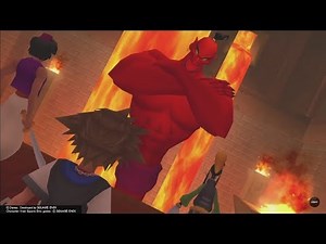 Jafar Genie Form Boss Fight - KINGDOM HEARTS Final Mix