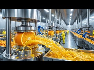 Inside the Modern Orange Juice Factory: From Grove to Carton (Full Process)