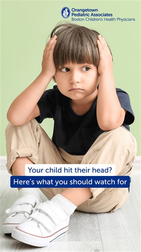 One fall. One bump. A lot of worry. Here’s what we want parents to know after a head injury. 📲 Save this for later, and remember, we’re always just a phone call away. [orangetown, baby, warmth, happy, positivity] | Orangetown Pediatric Associates