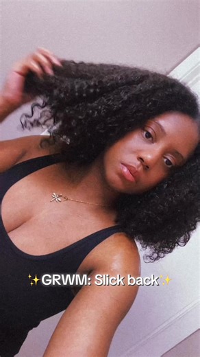 I do my slick back puff in 3 layers to achieve the smoothest results. Lmk what yall think💞 #blackgirlhairtok#slickback#naturalhairstyles#quickhairstyle#curlyhairroutine