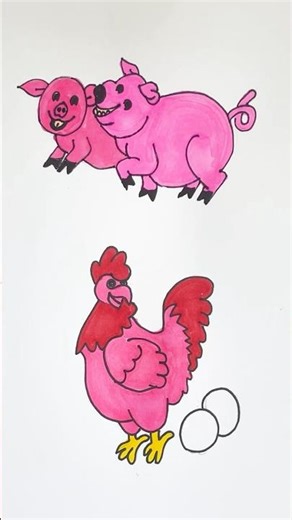 Draw a Cute Hen fast and easy #drawing #tutorial