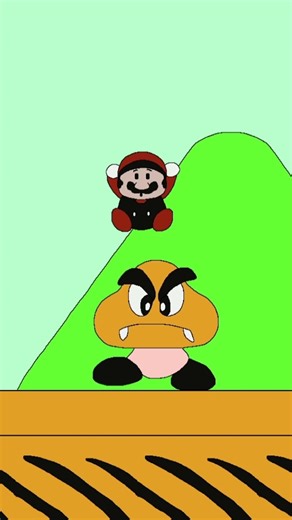 JUMBO MARIO GAME OVER #mario #gaming #supermariobros #shorts #supermario #funnyvideo #memes