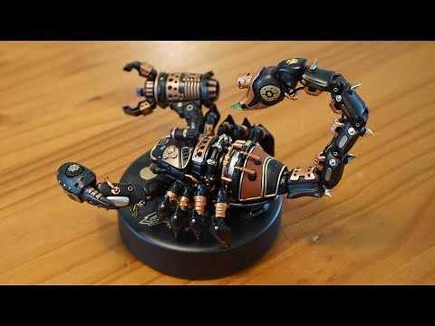 ROKR Emperor Scorpion (Mechanical Age) animated model kit assembly