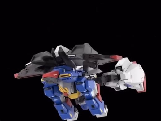 [动画中0.5-1秒完成的变形]MG Z高达 变形步骤与动画画面对比