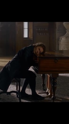 Benny on Instagram: "Dramatic clip from the 1994 biopic Immortal Beloved, depicting Gary Oldman as Beethoven pressing his ear to a piano to feel vibrations of his Moonlight Sonata amid encroaching deafness, evoking widespread emotional responses in replies. - Beethoven’s real-life hearing loss started around 1798 at age 28, possibly from lead poisoning in his wine or otosclerosis, yet he adapted by feeling instrument resonances to compose late works like the Ninth Symphony."