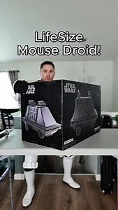 I got to unbox the life size remote control mouse droid! Goes perfect with my Death Star! #starwars #droid #unboxing #lifesize #mousedroid #stormtrooper | polskihussar