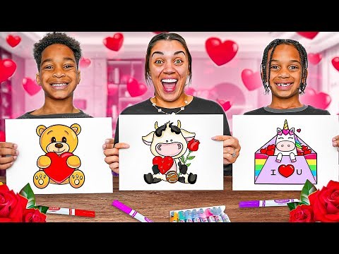 3 MARKER CHALLENGE VALENTINES DAY WITH THE PRINCE FAMILY CLUBHOUSE