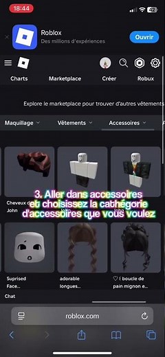 Tuto cmnt mettre plusieurs accessoires sur roblox 🦧✨ || #roblox #fypviralシ #tuto #pink #avatar