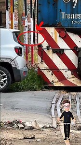 kereta menabrak mobil❓ #keretaapi #railfans #shorts